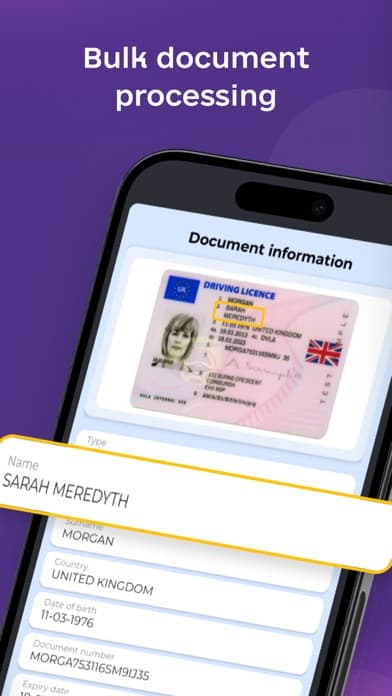 Bellb ID iOS App dashboard screen