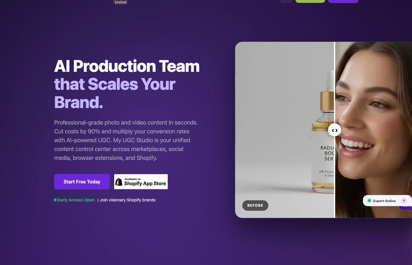 AI content factory for ecommerce team client case visual